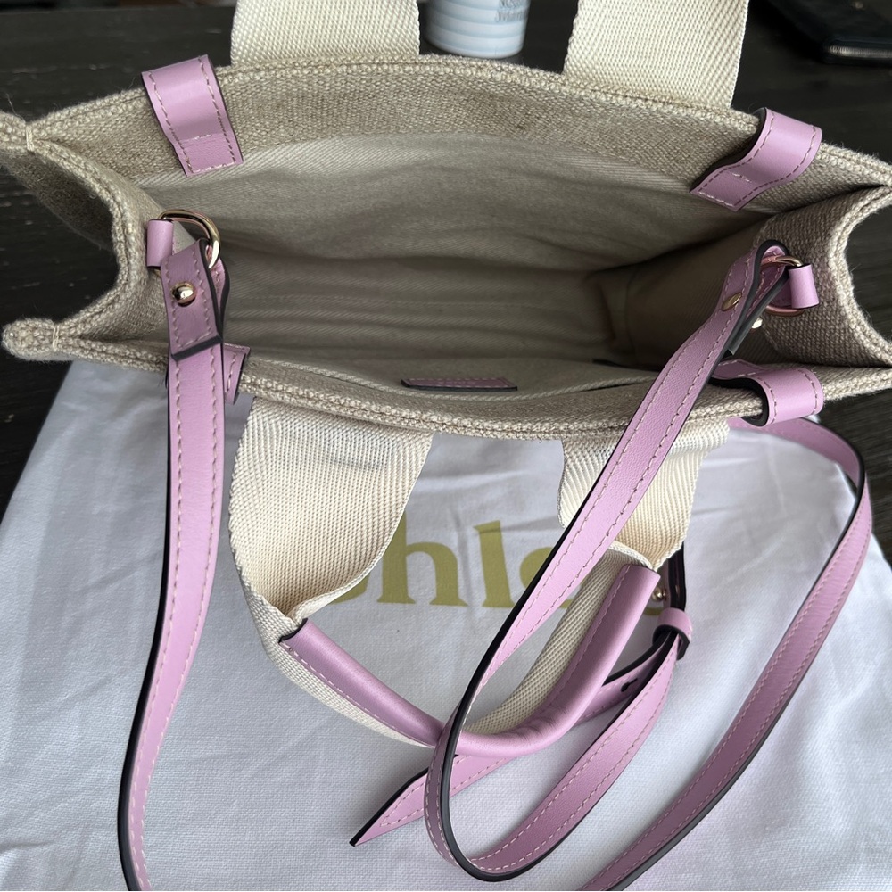 Chloe mini woody tote bag in EXCELLENT used condition. LIKE NEW! - Picture 5 of 10